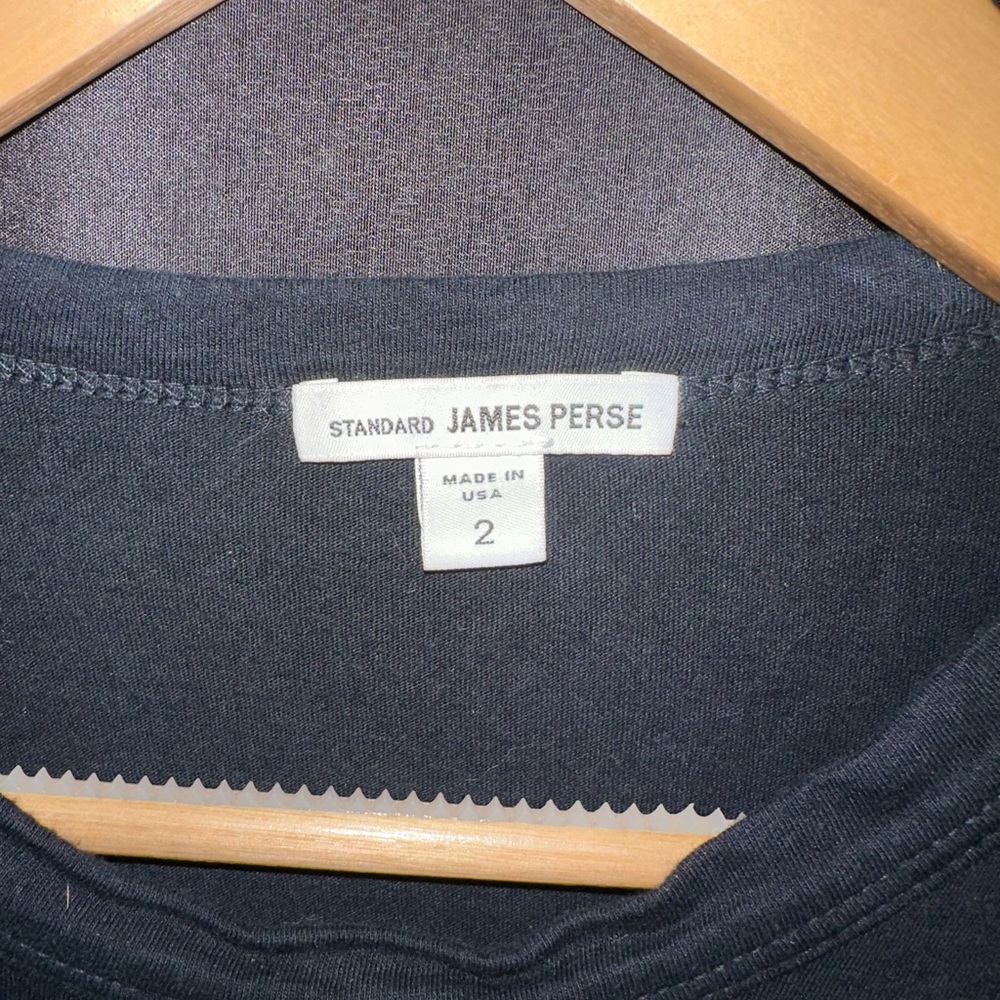 James Perse Black Short Sleeve Tee